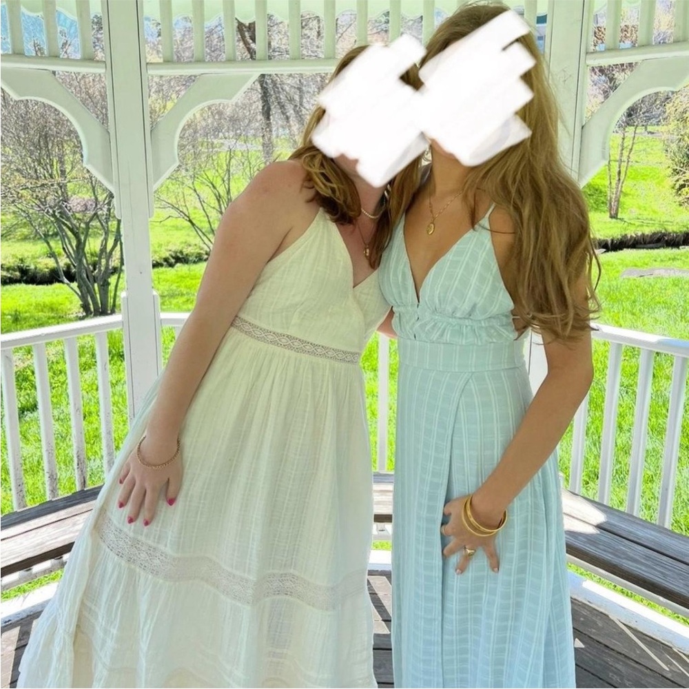 Lulu's Light Blue Midi Dress - Picture 2 of 2